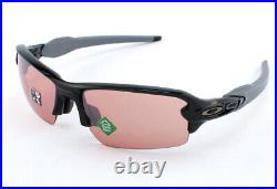 Oakley Flak 2.0 OO9271-3761 Asian Fit Sunglasses Polished Black/Prizm Dk Golf