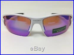 Oakley Flak 2.0 Prizm Golf Lens Polished White Frame Sunglasses OO9295-06