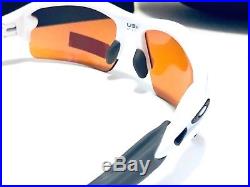Oakley Flak 2.0 Sunglasses OO9295-06 Polished White Prizm Golf Lenses New 59mm