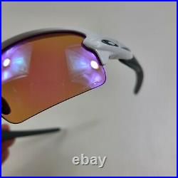 Oakley Flak 2.0 XL Golf Sunglasses Polished White Prizm Lenses OO9295-06 with Bag