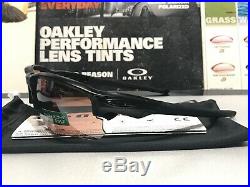 Oakley Flak Draft Matte Black frame with Prizm Dark Golf lens SKU# 9364-1167 New