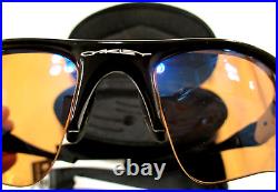 Oakley Flak Jacket Xlj Black W White + Silver O Icons G30 Golf Lenses Sunglasses