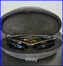 Oakley Half Jacket Array Golf Jet Black Fire Lens + 2 Extra Set Lens & Case