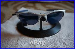 Oakley Half Jacket Sunglasses FMJ 5.56 Silver Ice Iridium Gen1 Blue sport golf