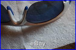 Oakley Half Jacket Sunglasses FMJ 5.56 Silver Ice Iridium Gen1 Blue sport golf