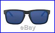 Oakley Holbrook Sunglasses Matte Black Frame Ice Iridium Lens-OO9102-52
