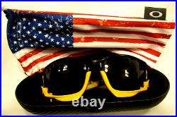 Oakley Jawbone Yellow Black Livestrong Black Iridium Vented Lens Sunglasses Nice