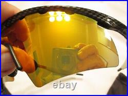Oakley M Frame Carbon Fiber W Fire Hybrid Vent Lens White Socks Fold Sunglasses