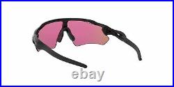Oakley Men Rectangular Sunglasses Radar EV Path Polished Black Prizm Golf OO9208