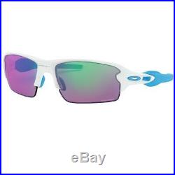 Oakley Men's Flak 2.0 Sunglasses Polished White withPrizm Golf Lens OO9271 17