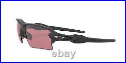 Oakley Men's Oo9188 Flak 2.0 XL Rectangular Sunglasses Steel/Prizm Dark Golf