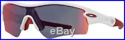 Oakley Men's Radar Path Golf Sunglasses Polished White/Red Iridium 09-721J