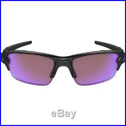Oakley Mens Flak 2.0 Sport Asian Fit Sunglasses, Polished Black/Prizm Golf