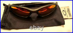 Oakley Minute 1.0 Fmj Grey Frame W Fire Iridium Lenses & Orange Icons Sunglasses