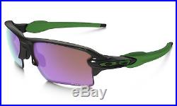 Oakley OO 9188-70 Flak 2.0 XL Polished Black Green / Prizm Golf Sunglasses NIB
