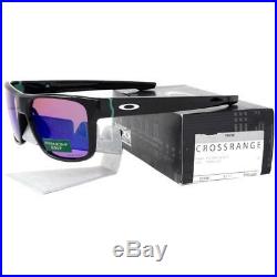 Oakley OO 9361-0457 CROSSRANGE Polished Black Prizm Golf Lens Mens Sunglasses