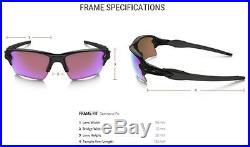 Oakley OO9188-05 FLAK 2.0 XL Polished Black Prizm Golf Sunglasses Extra Lenses
