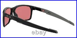 Oakley OO9460 Sunglasses Men Polished Black Rectangle 59mm New & Authentic