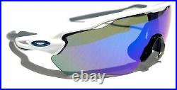 Oakley RADAR EV PATH Polished White POLARIZED Galaxy Blue Lens Sunglass 9208-73