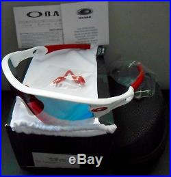 Oakley Radar Path Golf Sunglasses Polished White / Red Iridium OO9051A