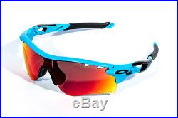 Oakley RadarLock Glacier Blue Polarized Cycling Golf Baseball Sunglasses