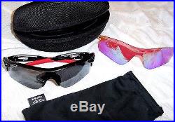 Oakley Radarlock Path Prizm Golf Polished Black Sunglasses NEW NIB Extra Lens