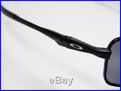 Oakley Splinter Matte Black Polarized Sonnenbrille Square Wire Nanowire Whisker