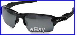 Oakley Sunglasses FLAK 2.0 XL Polished Black Frame Black Iridium Polarized Lens