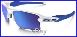 Oakley Sunglasses FLAK 2.0 XL Polished White Frame Sapphire Iridium Lens