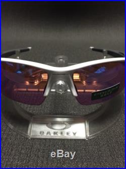 Oakley Sunglasses Flak 2.0 Polished White Prizm Golf OO9295-06 New In box