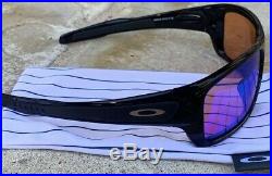 Oakley Turbine Sunglasses Polished Black with Prism golf lenses