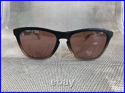 Oakley x Staple STPL Frogskins Black Fade Prizm Dark Golf Sunglasses OO9013-I655