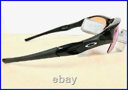 Polarized Oakley Flak Jacket XLJ Sunglasses Polished Black Prizm Golf 24-428