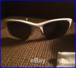 RARE OAKLEY HALF JACKET 1.0 PEARL WHITE SUNGLASSES GOLF With EXTRA SET LENSES