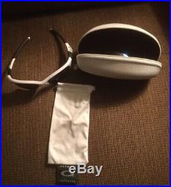 RARE OAKLEY HALF JACKET 1.0 PEARL WHITE SUNGLASSES GOLF With EXTRA SET LENSES