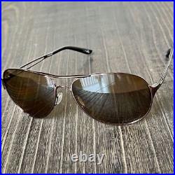 Sunglasses Oakley Caveat Teardrop Polarized Bronze Metal Pilot Golf Sports