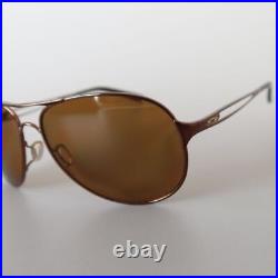 Sunglasses Oakley Caveat Teardrop Polarized Bronze Metal Pilot Golf Sports High