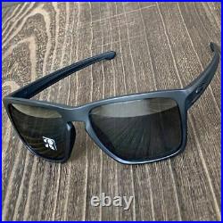 Sunglasses Oakley Sliver Xl Slivers Matt Black Polarized Light Gray Golf Angling