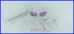 Vintage Oakley commit Sunglasses polished white pinkish golf lenses new open box